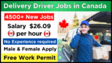 Job Opportunities For Delivery Driver in Canada